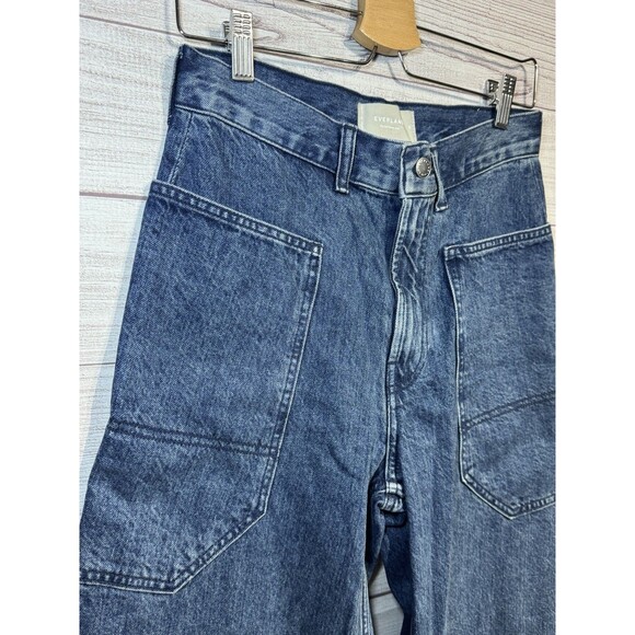 Everlane Women's Blue Flare & Wide Leg Jeans - Picture 7 of 14
